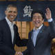 Then-President Barack Obama and Japanese Prime Minister Shinzo Abe before a private dinner at Sukiyabashi Jiro, a place they can eat but where you, commoner, never shall